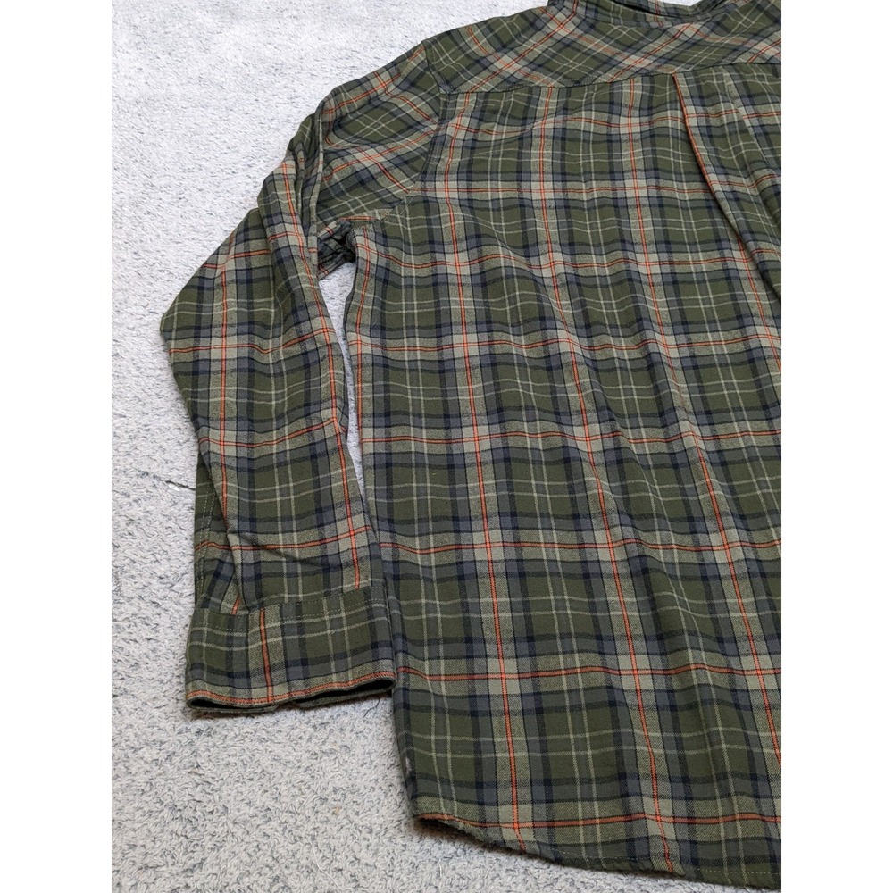 Browning Mens 3XL Green Plaid Flannel Shirt Long Sleeve Outdoor Button Up ~58" - Picture 16 of 16